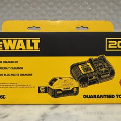 Dewalt Battery 20V 6AH And Charger $100