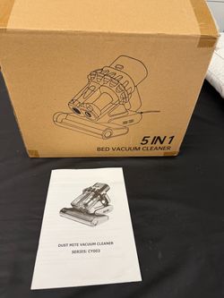 5-in-1 Bed Vacuum Cleaner – Dust Mite & Mattress Cleaner – CY003 – With Box & Manual