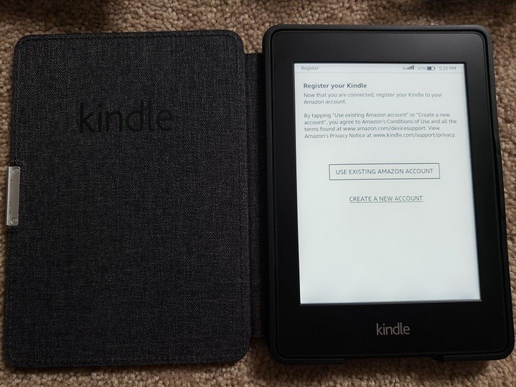 Amazon Kindle with Case