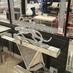 New Console Table + Mirror Set 