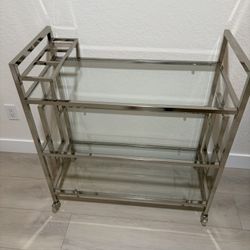 Bar Cart With Glass