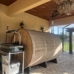 Barrel sauna