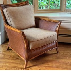 🌴 Beautiful Vintage Rattan Lounge Chair - $295 OBO - Palm Springs Style 🌴