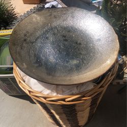 Large Silver Decorative Bowl