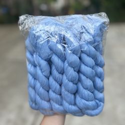 5 Bright Sky Blue Cheesecloth Table Runners for Wedding, baby Shower, Birthday, bridal Shower Party Decoration Centerpiece 