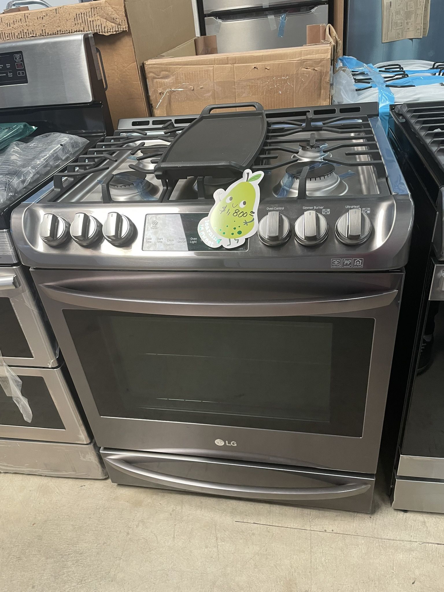 Slide Stove Gas Range Convection Oven LG W 30”