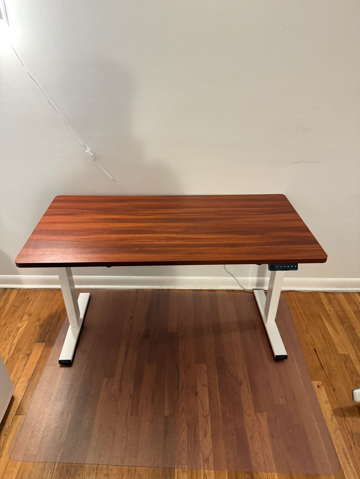 Gorgeous mahogany 55 inch standing desk