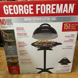 BBQ Grille!! George Forman Indoor-Outdoor Electric Grill