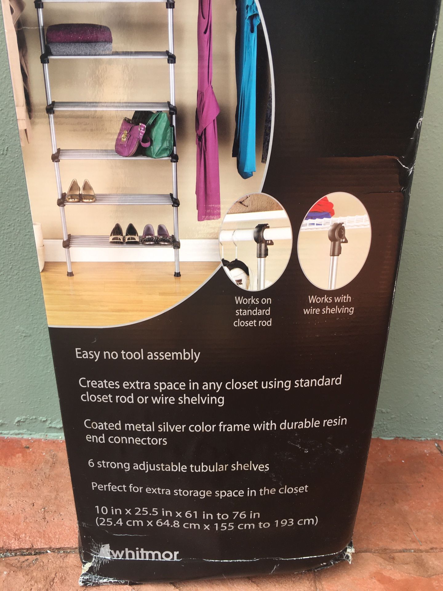 Brand New 6 Shelf Closet System Organizer
