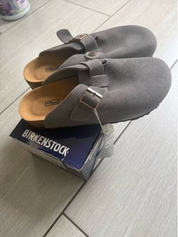 Size 42/9 Birkenstock Boston side footbed suede