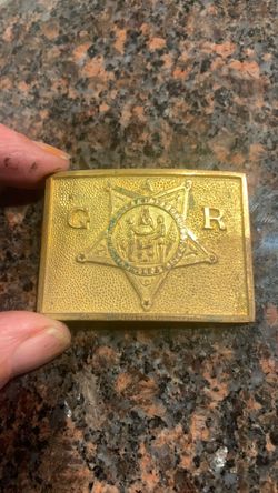 I’m sure this is vintage reproduction brass buckle still cool