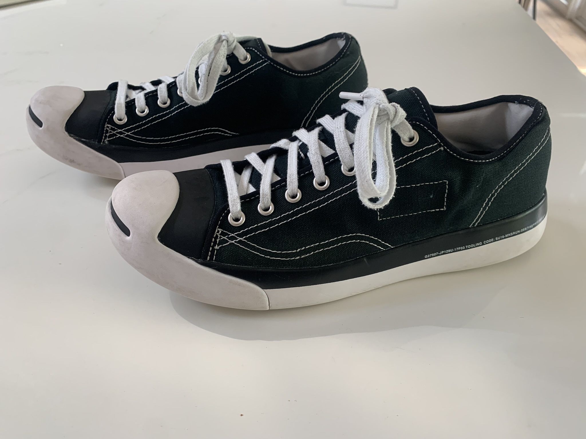 Size 11 - Converse Jack Purcell Modern x Fragment Design Black 2017