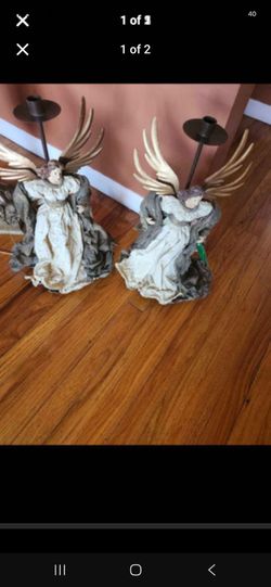 Angel candleholders