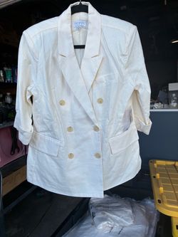 Sophia linen blazer