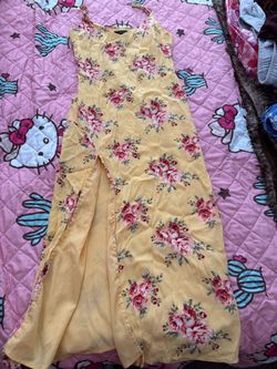 Yellow summer dress