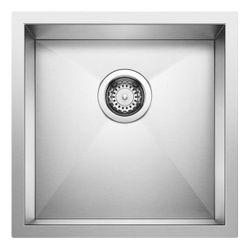 QUATRUS R0 Stainless Steel 17 in. Undermount Bar Sink