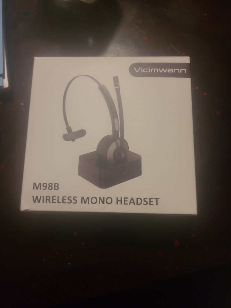 Wireless Mono Headset. Brand New