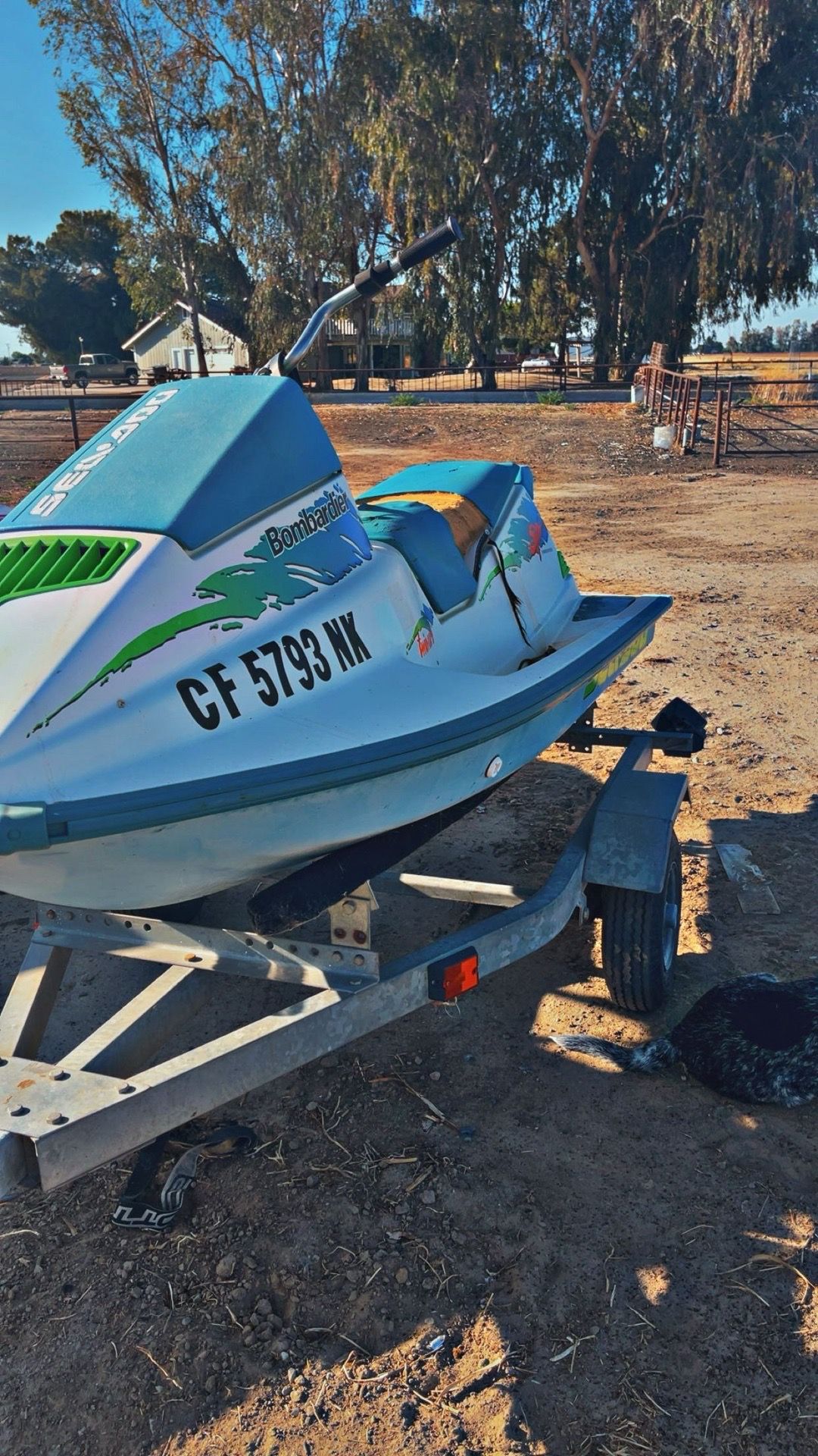 Jetski with trailer runs 2700