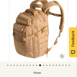 First Tactical Backpack.  