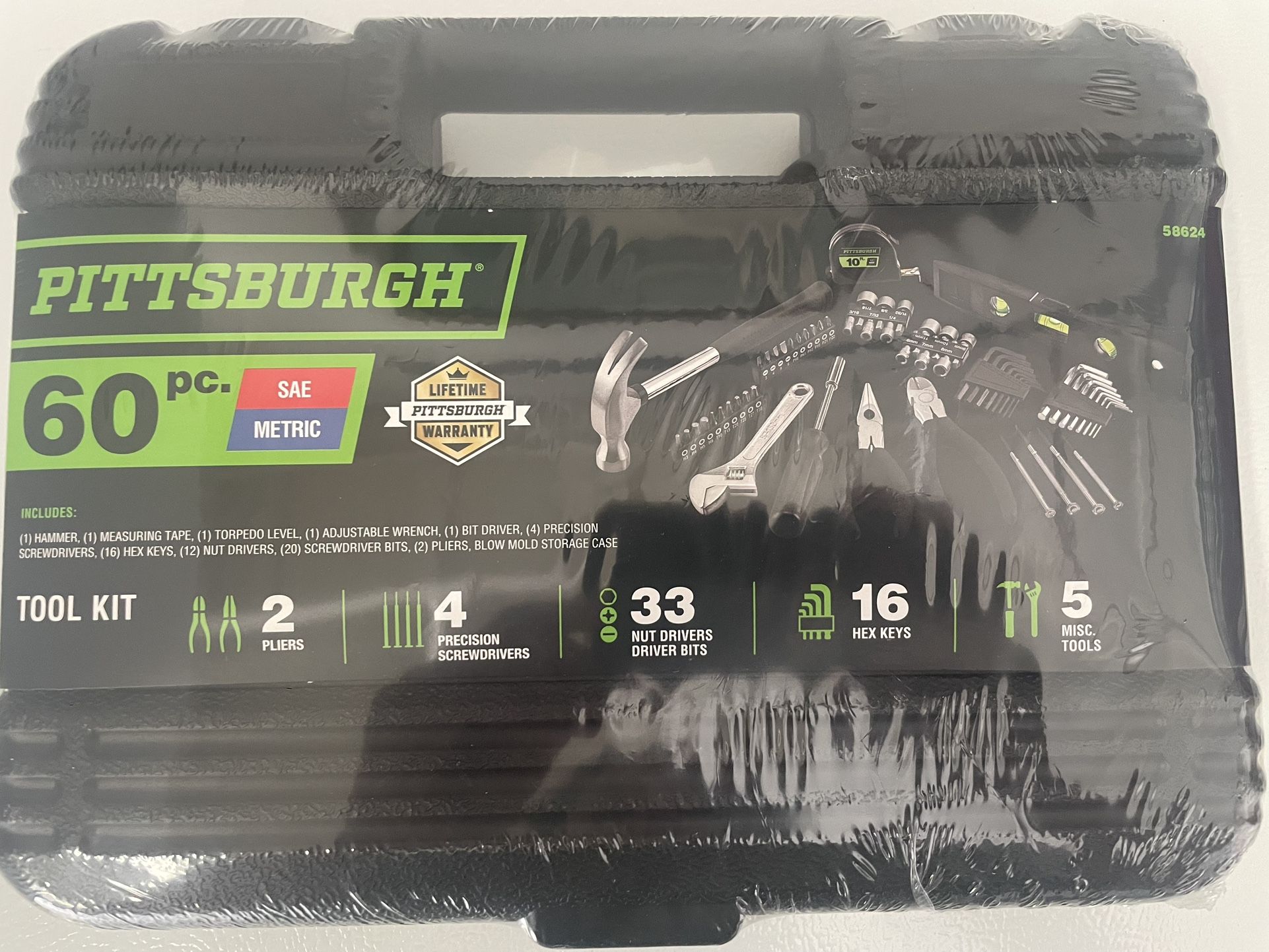 Pittsburgh 60 Piece Tool Set