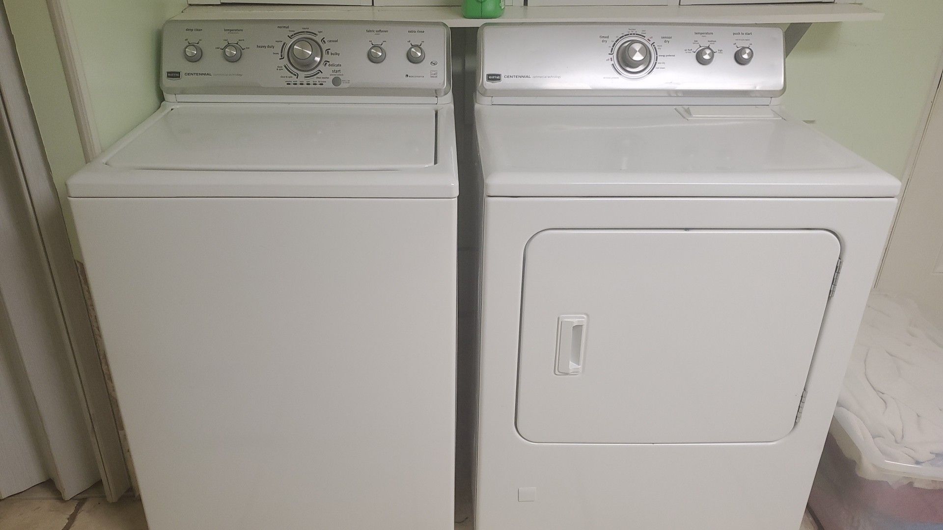 Maytag washer and dryer GAS