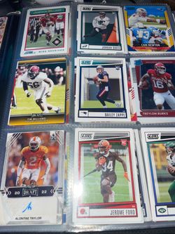 Football cards from 2022