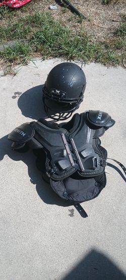 Football Helmet and Pads