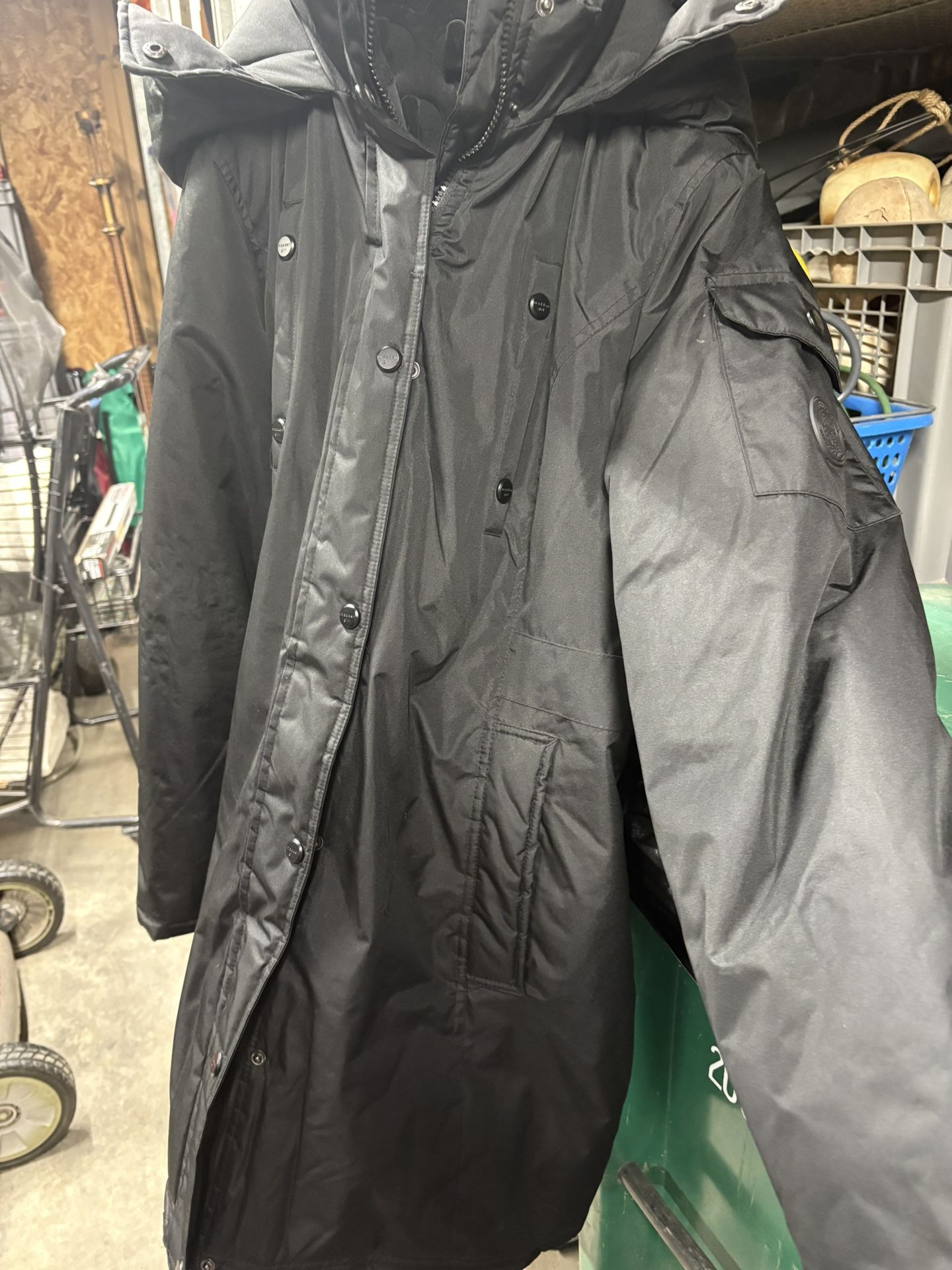 MADDEN GIRL - Black Winter Coat Hooded 