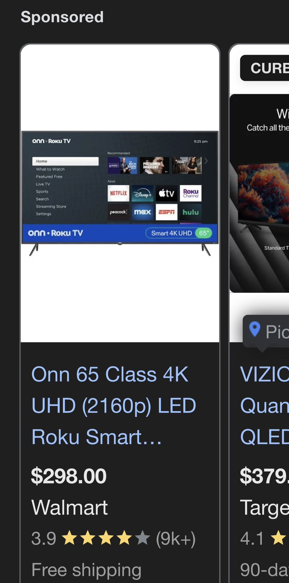 65 inch tv