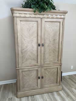 Solid Wood Entertainment or Storage Armoire