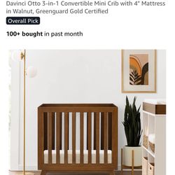 Davinci Otto Mini Crib With Mattress
