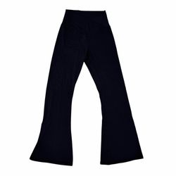 Sunzel Womens S Flare Leggings Black Crossover V Waistband Yoga Gym Athletic