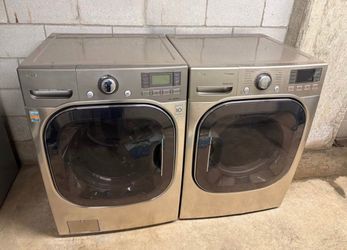 LG Front Load Steam Washer and dryer