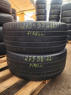 275 50R 22 USED TIRES PIRELLI SCORPION 2755022 USED TIRES (PAIR) MOUNT BALANCE INCLUDED
