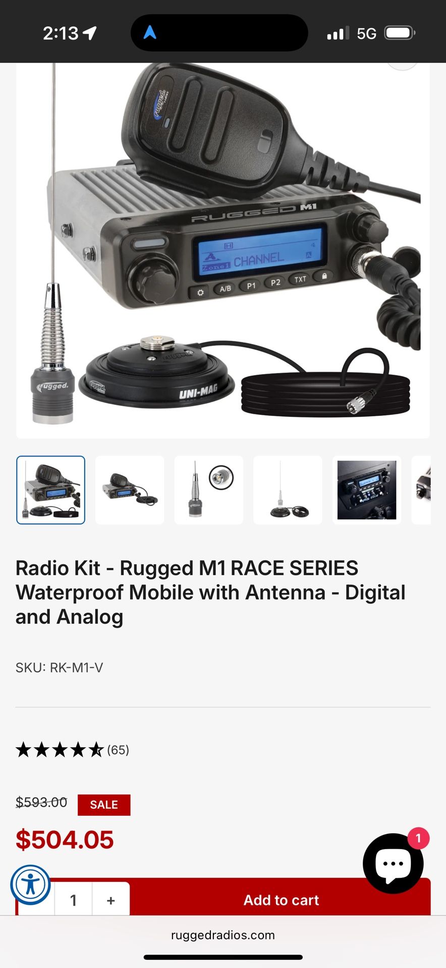 Rugged M1 Race Radio New