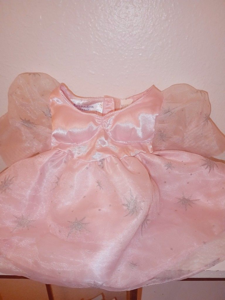 Build A Bear Glinda Pink Princess Dress Costume