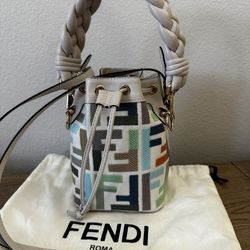 Genuine -  FENDI Bucket Bag in excellent, like new condition for sale! 