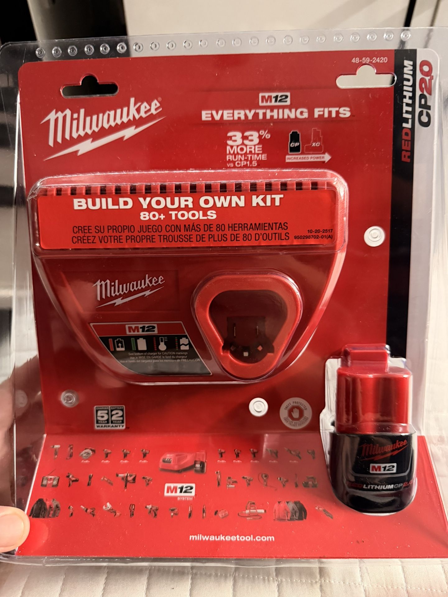 Milwaukee M12 2.0 battery And Charger