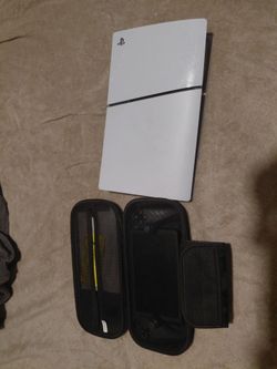 PS5 Slim Console with PlayStation Portal and Case