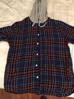 Pacsun flannel hoodie