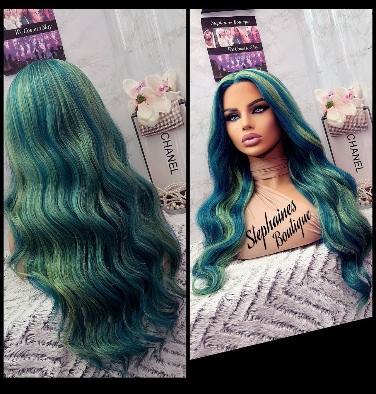 Human Hair Blended Lace Front Wig