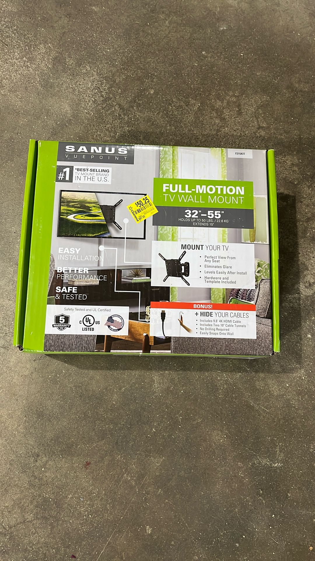 Sanus Full Motion TV Mount 32”-55”