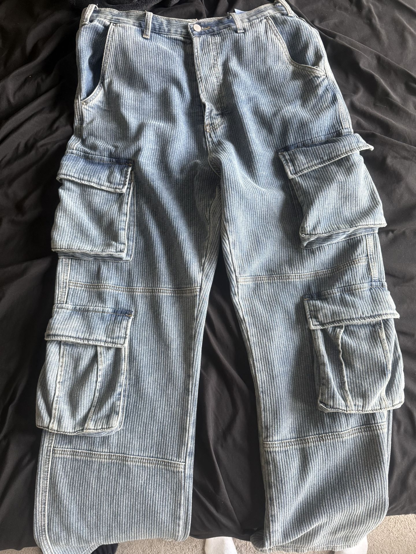 Ultra Baggy Stacked Cargo Pants