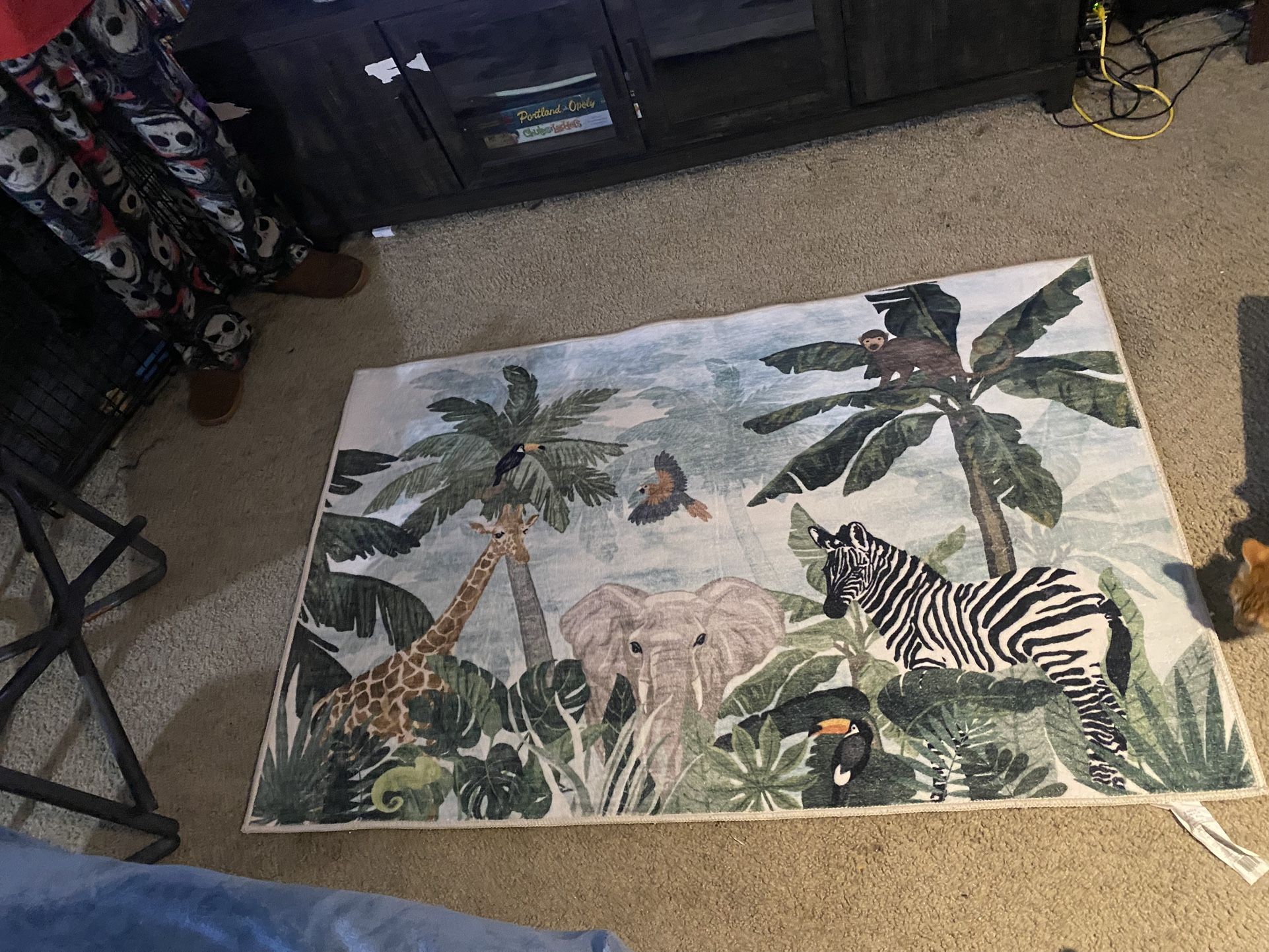 Jungle Theme Nursery Rug