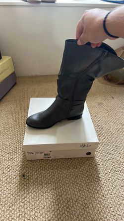 Dark Grey Boots