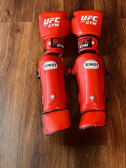 Boxing Gloves Plus Shin Guards