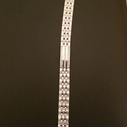 14k White Gold Men's Diamond Bracelet