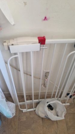 White Metal Baby Safety Gate