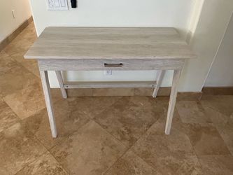 Paulo wood writing desk with drawer- weathered wood made by Threshold in great condition. Currently at Target for $150. Sell for $90