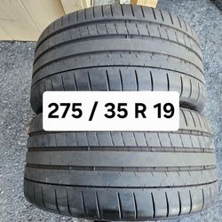 275 / 35 R 19 (2) TIRES MICHELIN 